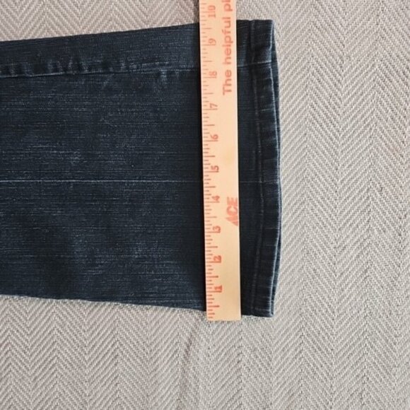 Lexi Jeans Women's Size 14 Dark Blue Boot Cut White Bling Embroidered Pocket - Picture 6 of 16